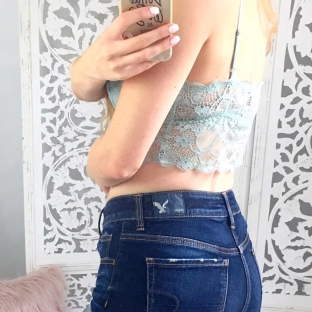 *LAST ONE* Mint Lacy Bralette - Picture 3 of 3